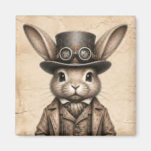 Steampunk Rabbit  Magnet