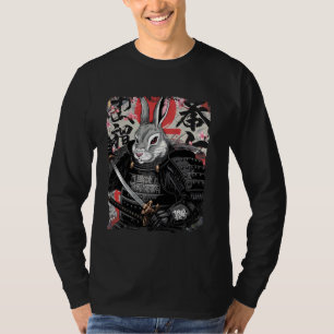 Steampunk Rabbit Samurai Warrior Japanese Bunny T-Shirt