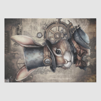 Steampunk Rabbit Tissue Paper