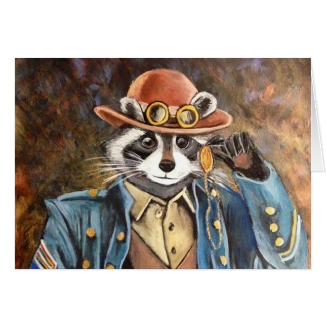 Steampunk Raccoon (Front Horizontal)