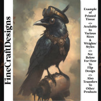 Steampunk Raven, Goggles & Collar BQ9 Decoupage