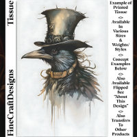 Steampunk Raven In Top Hat & Collar BQ5 Decoupage