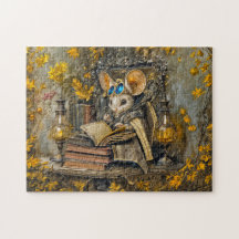 Steampunk reading mouse