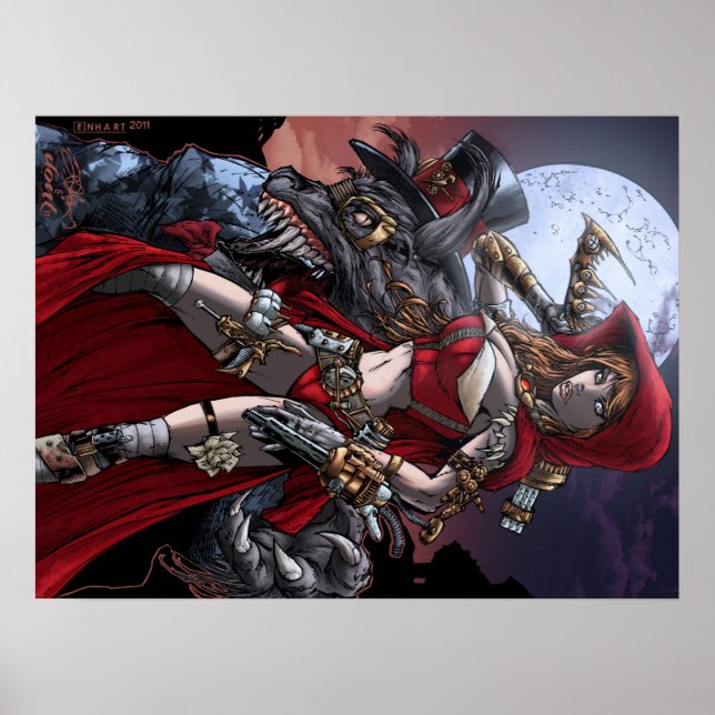 Steampunk Red Poster (Front)