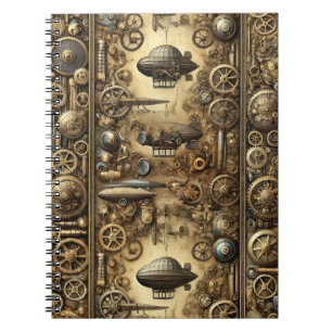 Steampunk Retro-Futuristic  Notebook