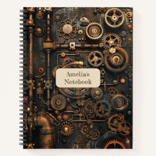 Steampunk Retro Notebook