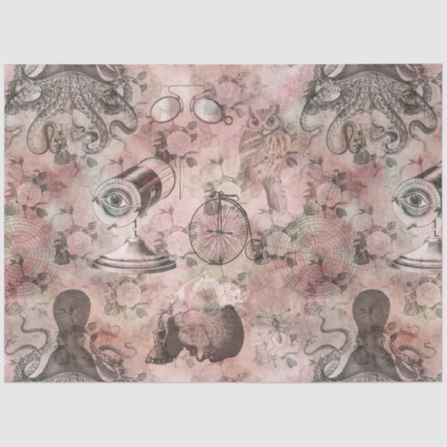 Steampunk Romance Series Design 2 Tissue Paper (Front)