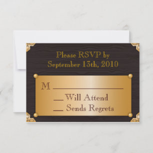 Steampunk RSVP Card