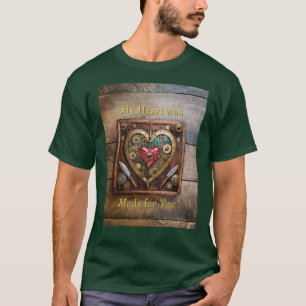 Steampunk Rubies And Daggers Warrior Valentine T-Shirt