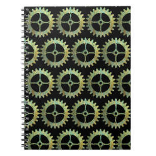 Steampunk Rusty Clockwork Gears  Notebook