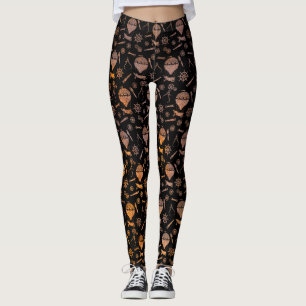 Steampunk Rusty Hot Air Balloons Leggings