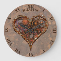 Steampunk Rusty Vintage Heart From Metal Gears