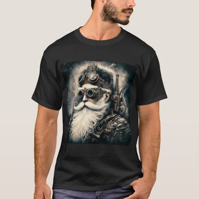 Steampunk Santa Claus T-Shirt (Front)