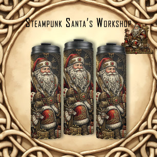 Steampunk Santa’s Workshop  Thermal Tumbler