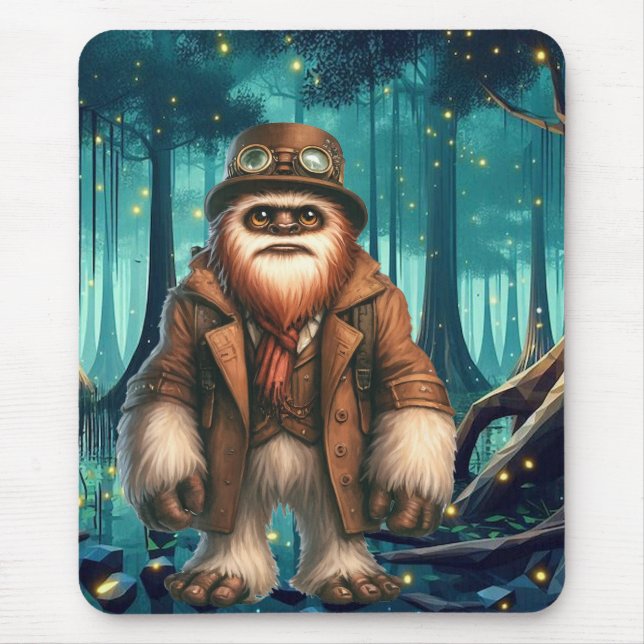 Steampunk Sasquatch Mousepad (Front)