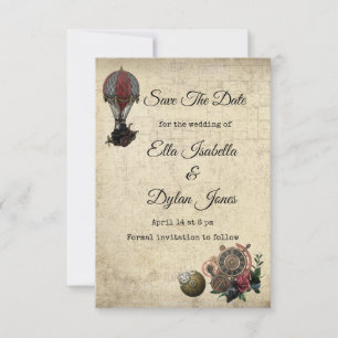 Steampunk Save the Date Announcement