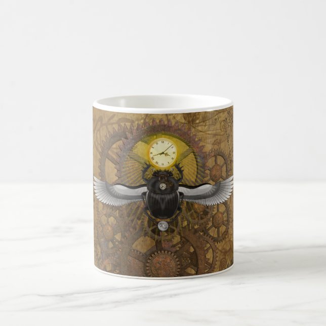 Steampunk Scarab Coffee Mug (Center)