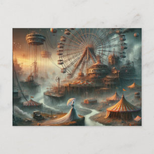 Steampunk Sci Fi Carnival Postcard