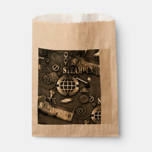 Steampunk, scrapbooking favour bag