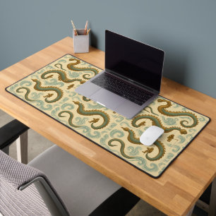 Steampunk Sea Serpent Voyage Desk Mat