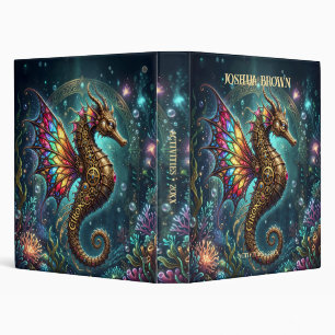 Steampunk Seahorse – Enchanted Underwater Fantasy. Binder