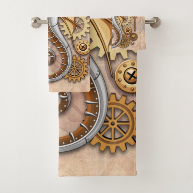 Steampunk Seahorse Vintage Surreal Art (En situation)