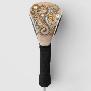 Steampunk Seahorse Vintage Surreal Art  Golf Head Cover