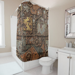 Steampunk Shower Curtain