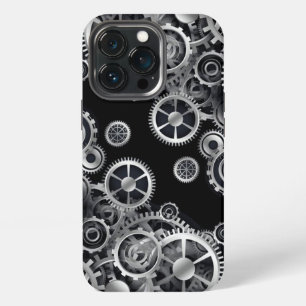 Steampunk Silver Gears  iPhone 13 Pro Case