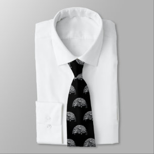 Steampunk Silver Gears Neck Tie