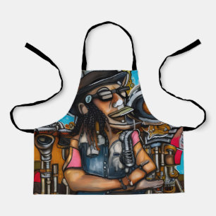 Steampunk Singer in Dreamland Apron