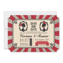 Steampunk Skull Cameo Wedding Save the Dates
