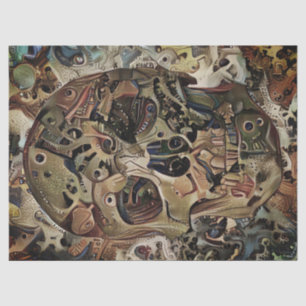 Steampunk Skull Decoupage Tissue Paper