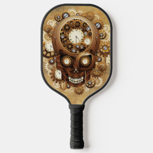 Steampunk Skull Gothic Style Pickleball Paddle