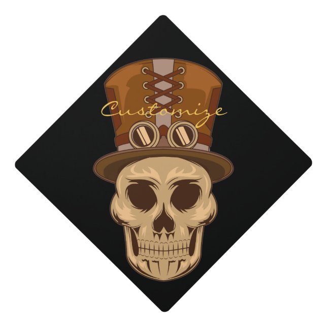 Steampunk Skull in Top Hat Thunder_Cove (Front)
