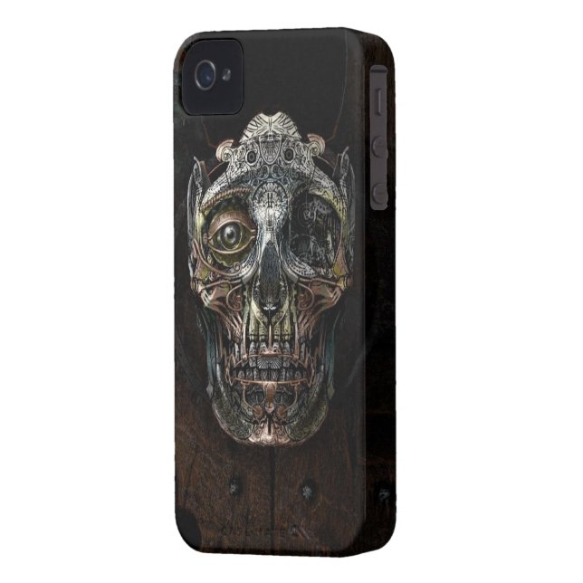 Steampunk Skull iPhone 4/4s Case (Back Left)