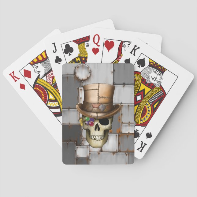 Steampunk Skull Playing Cards (Back)
