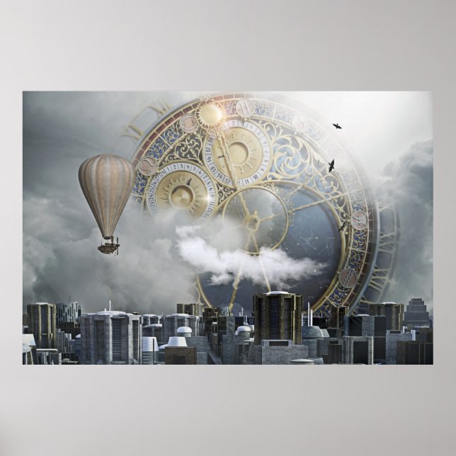 Steampunk Skyline Poster (Front)