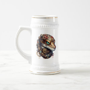 Steampunk Snake Beer Stein