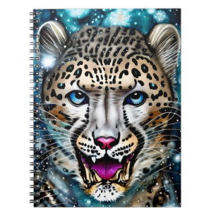 Steampunk Snow Leopard Notebook