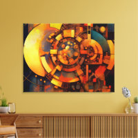 Steampunk Solar Mechanism Abstract