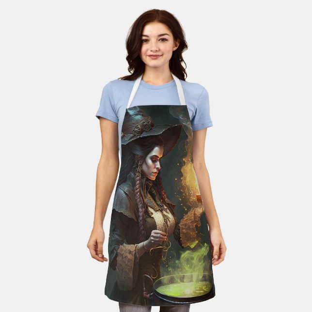 Steampunk Sorceress Apron (Worn)