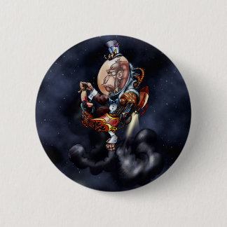Steampunk Space Chimp 2 Inch Round Button
