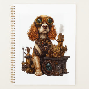 Steampunk Spaniel � Victorian Dog Inventor Planner
