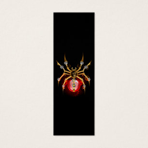Steampunk spider on black
