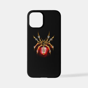 Steampunk spider on black iPhone 12 mini case