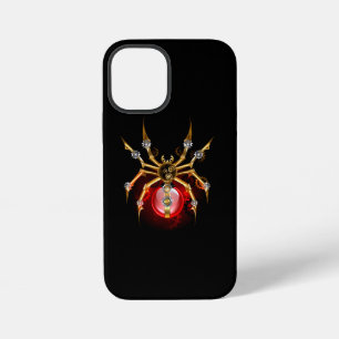 Steampunk spider on black iPhone 12 mini case