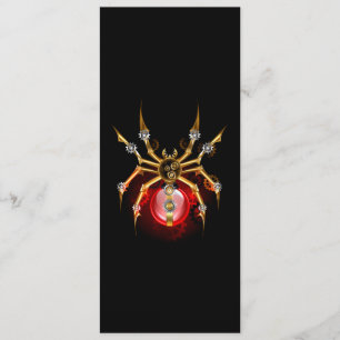 Steampunk spider on black program