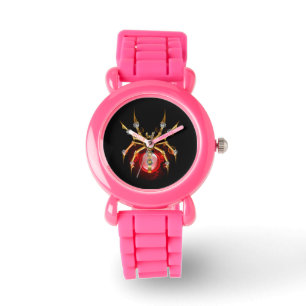 Steampunk spider on black watch