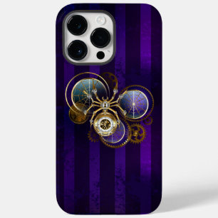 Steampunk Spider on Purple Background Case-Mate iPhone 14 Pro Max Case